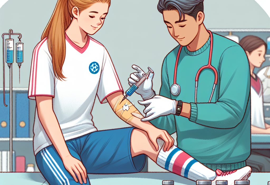 Utilizzare l'acqua battericida per iniezioni per prevenire le infezioni negli sportivi